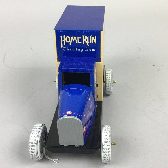 Vintage Schylling Homerun Chewing Gum Tin Toy Logo Delivery Truck 1:24 Scale - Picture 2 of 5